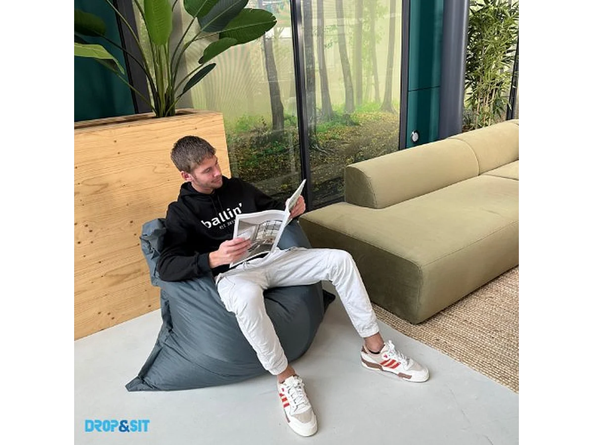 Parya - Grote Zitzak - Nylon - Zitzakfauteuil - Woonkamerzitzak - Turquoise