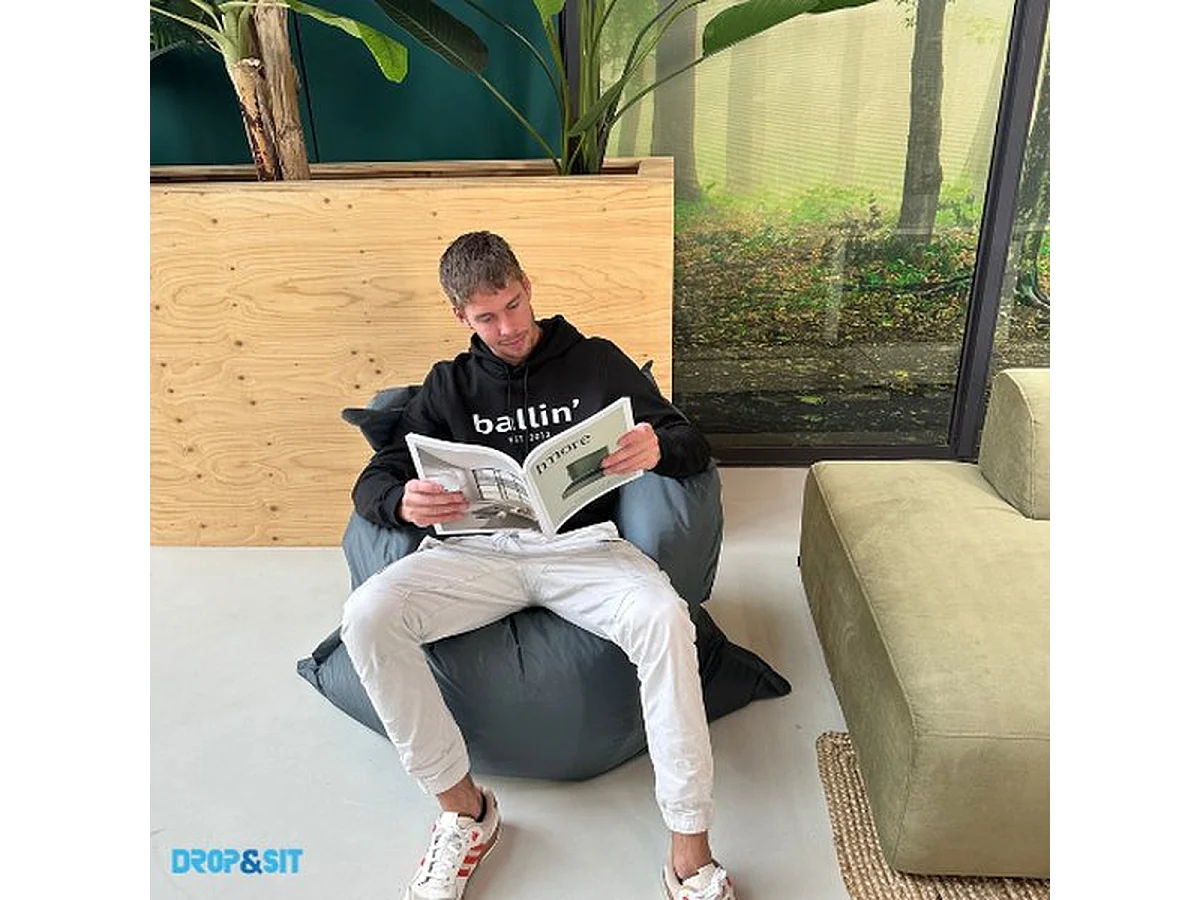 Parya - Grote Zitzak - Nylon - Zitzakfauteuil - Woonkamerzitzak - Turquoise