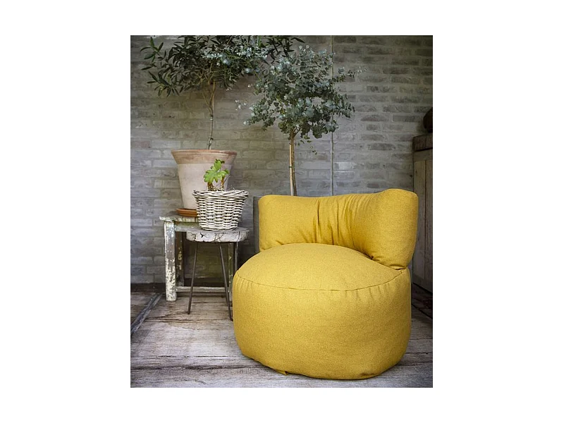 Parya - Zitzak Stoel Junior - Grijs - 70 x 50 cm - Kinderstoel met Vulling