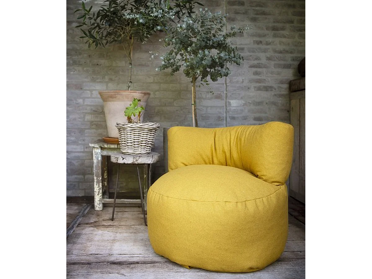 Parya - Zitzak Stoel Junior - Grijs - 70 x 50 cm - Kinderstoel met Vulling