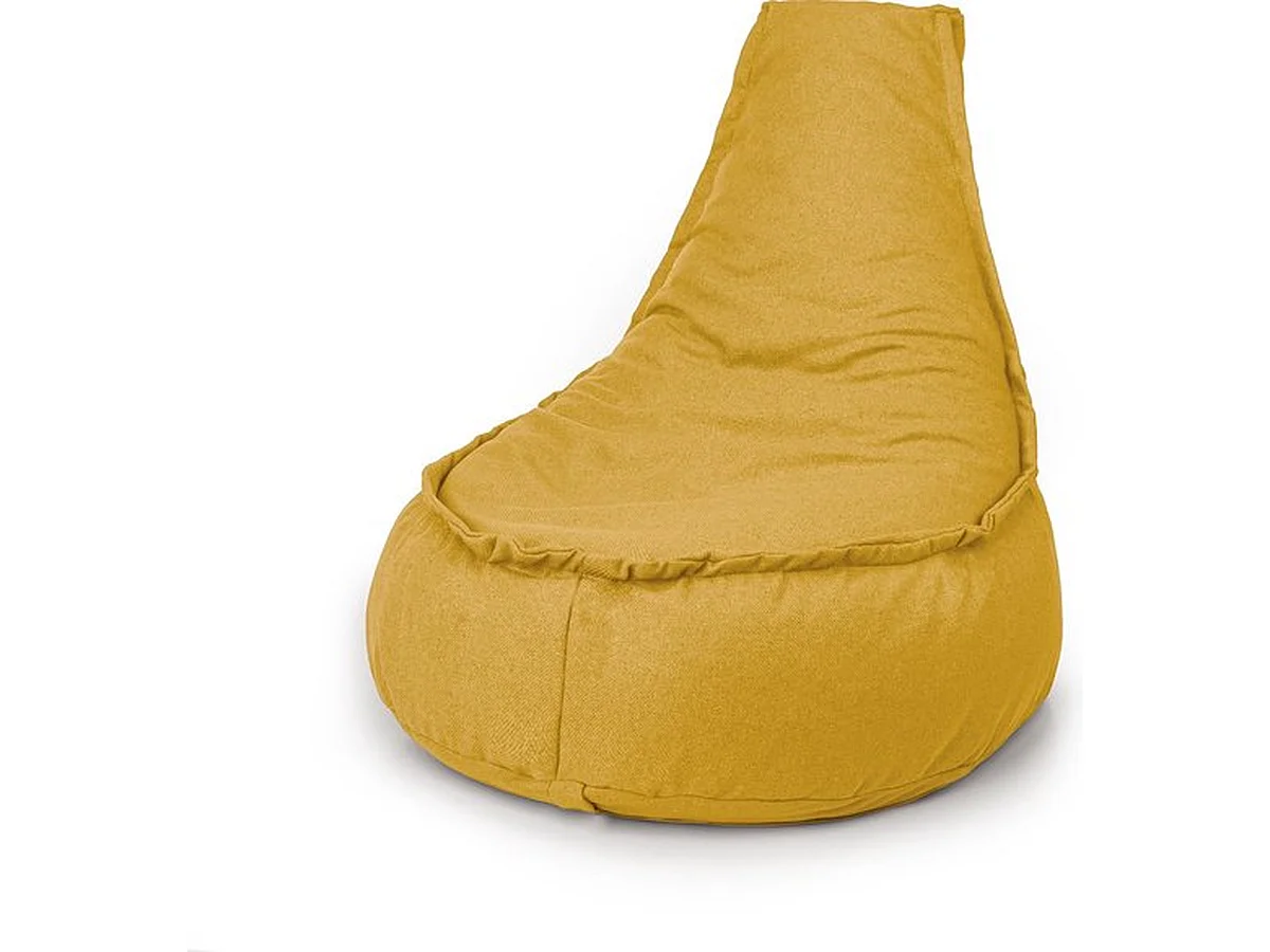 Parya - Zitzak Stoelvorm - Duurzaam - Geel - 320 Liter - Voor Binnen en Buiten