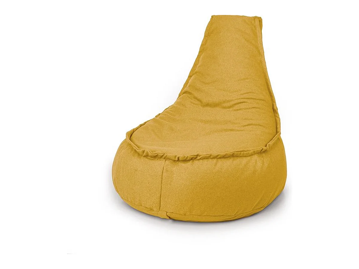 Parya - Zitzak Stoelvorm - Duurzaam - Geel - 320 Liter - Voor Binnen en Buiten