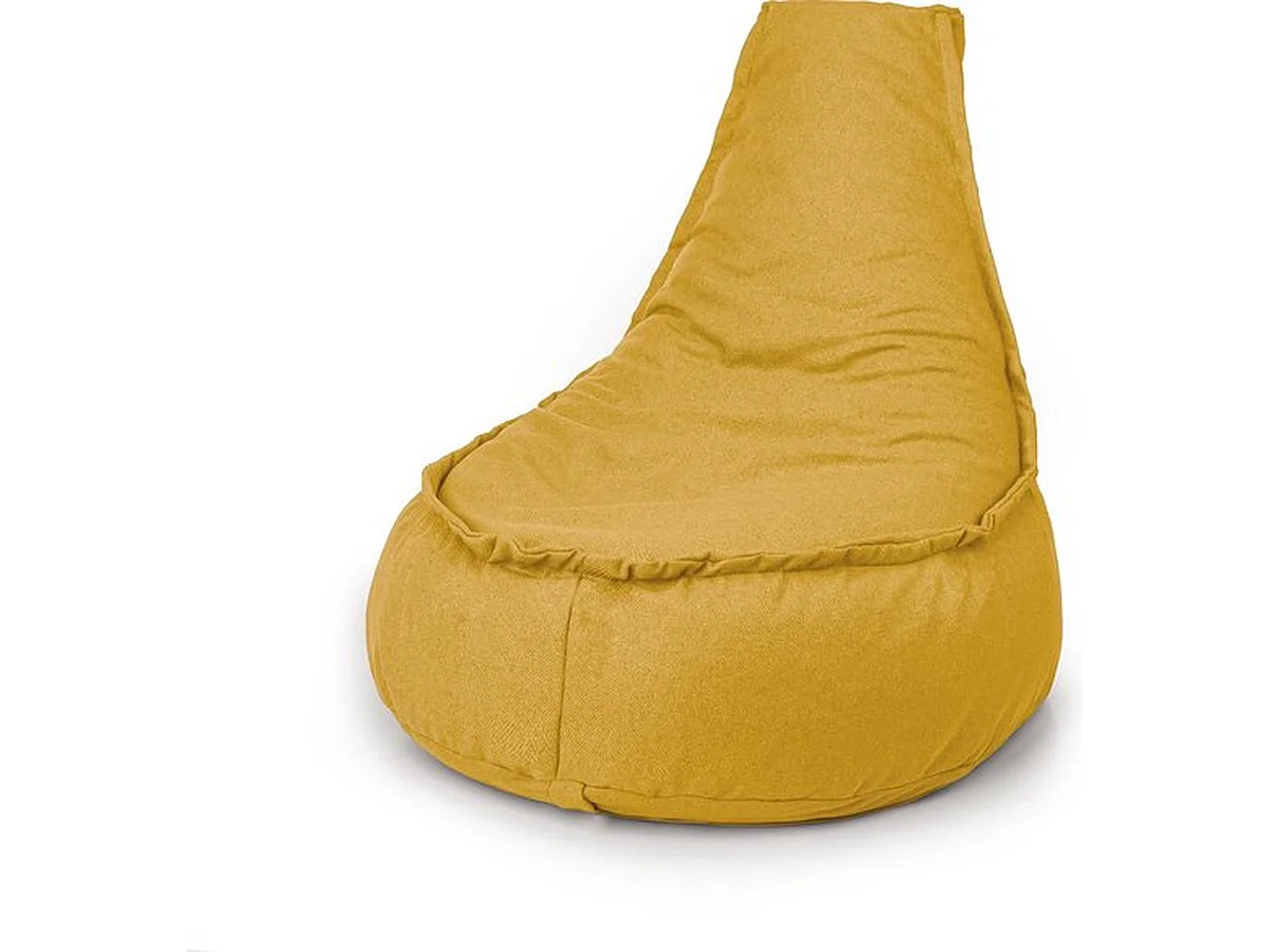 Parya - Zitzak Stoelvorm - Duurzaam - Geel - 320 Liter - Voor Binnen en Buiten