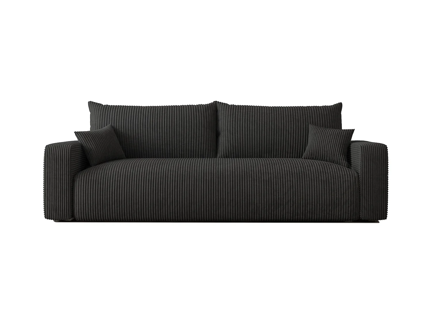 Canapé avec fonction couchage, Noir