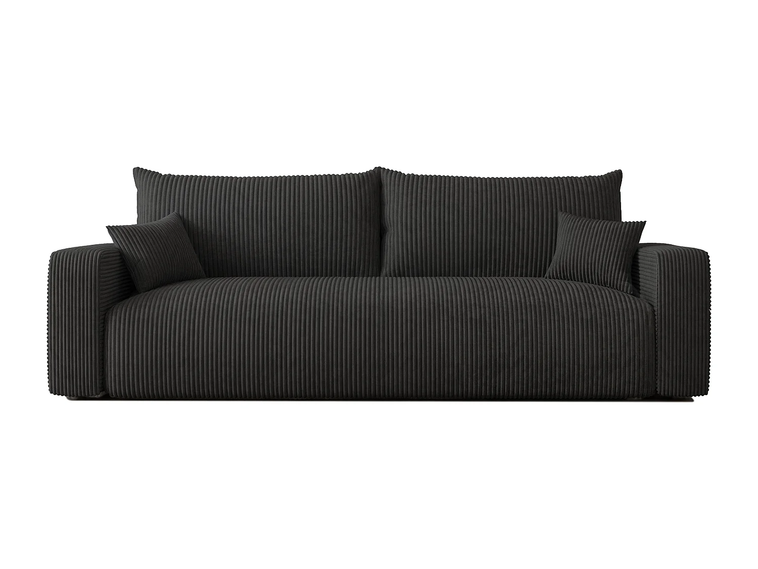 Canapé avec fonction couchage, Noir