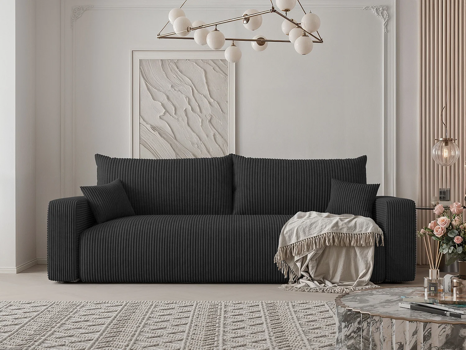 Canapé trois places avec fonction de couchage PIANO