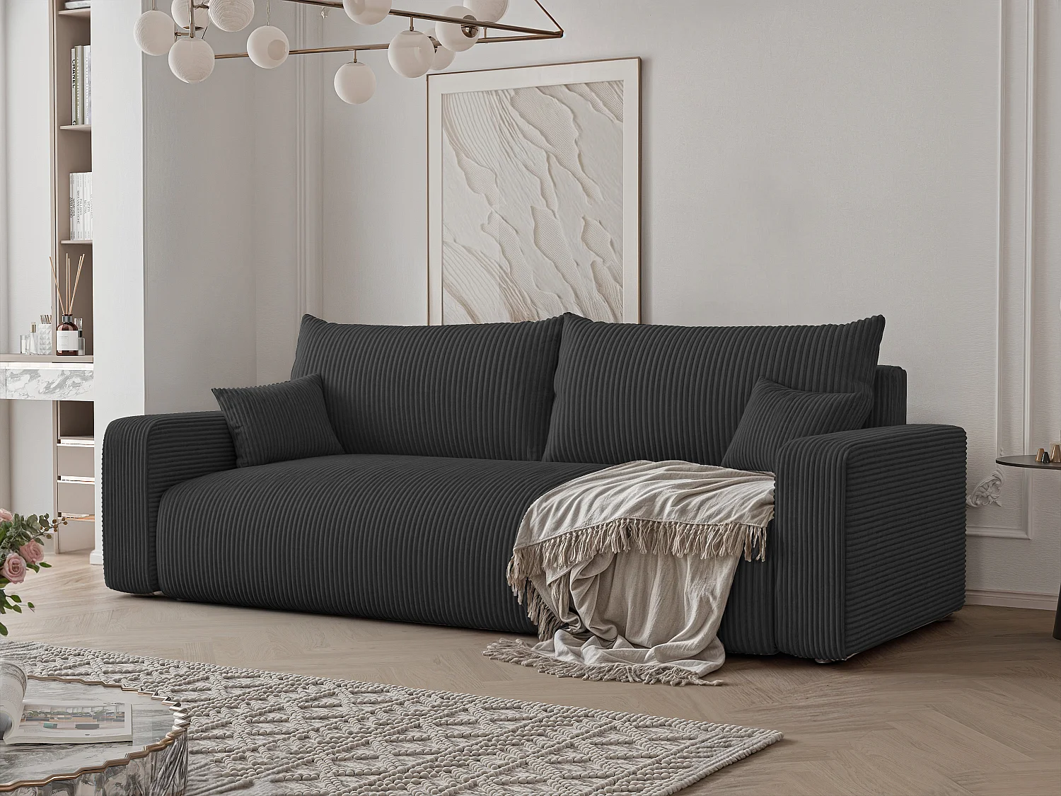 Canapé trois places avec fonction de couchage PIANO