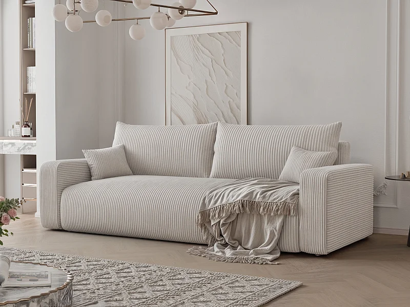 Canapé avec fonction couchage, Beige