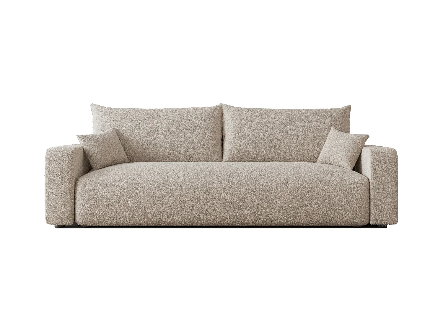 Canapé avec fonction couchage, Crème