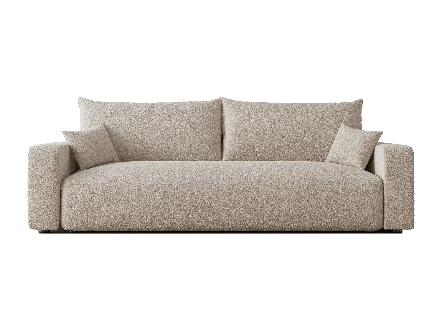 Canapé avec fonction couchage, Crème