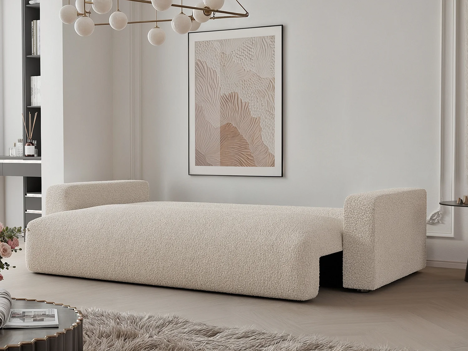 Canapé trois places avec fonction de couchage PIANO