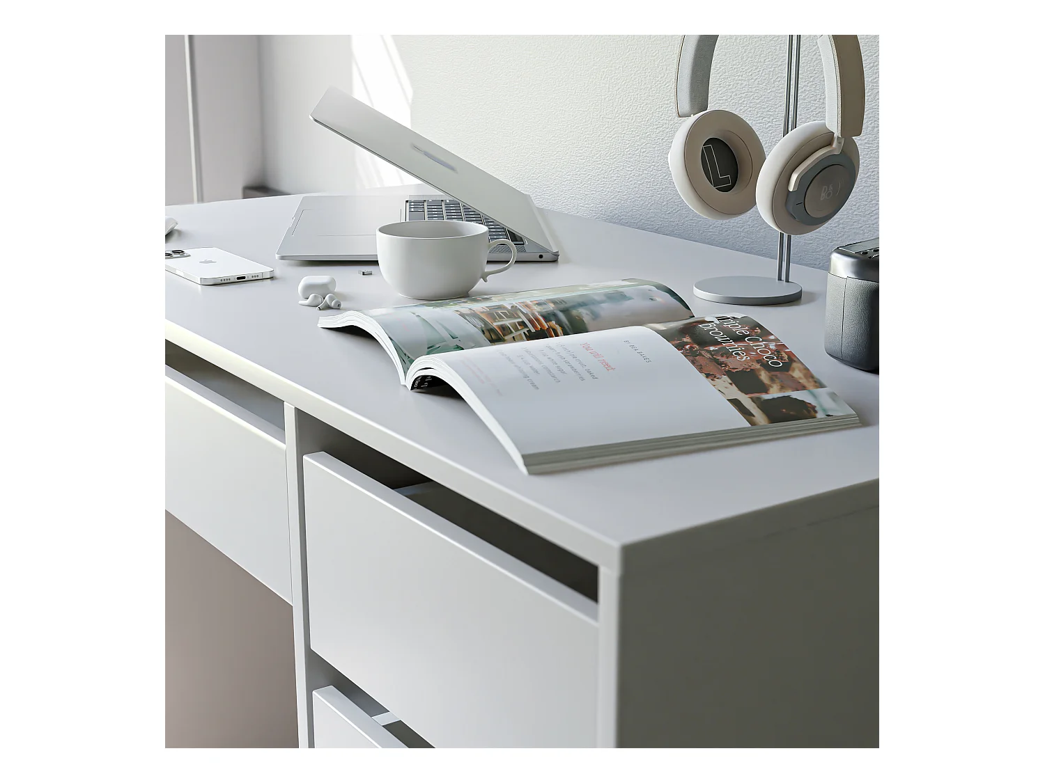 Bureau avec rangements cachemire