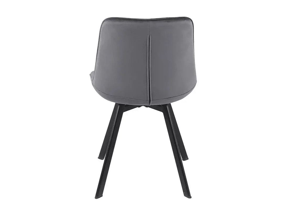 Stuhl Monti/Samtstoffbezug/Rotation 180Grad/Grau