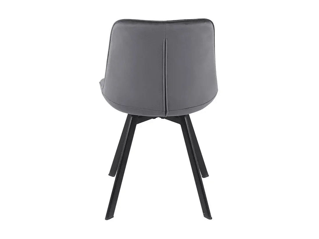 Stuhl Monti/Samtstoffbezug/Rotation 180Grad/Grau