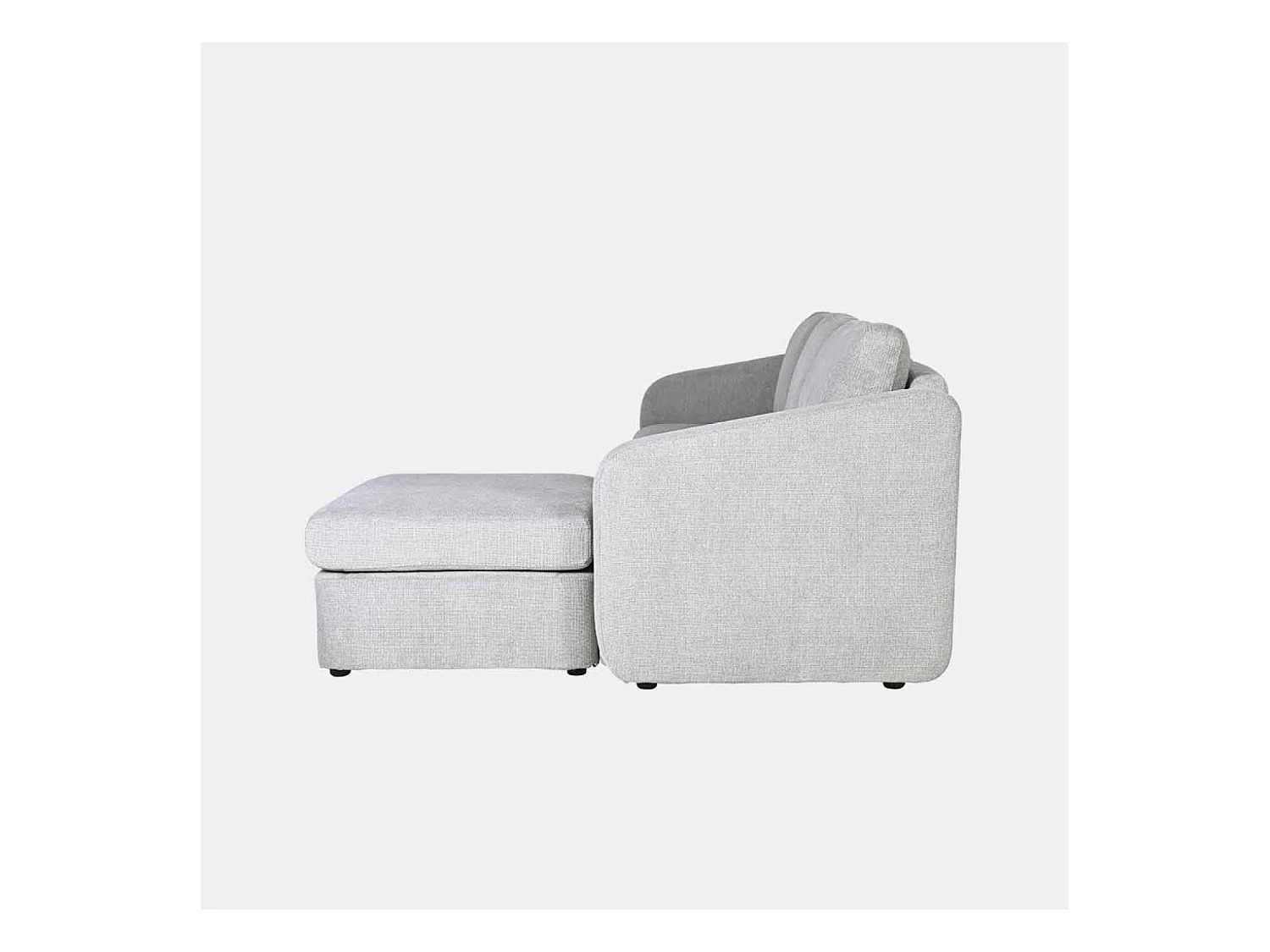 Divano Modulare 3 Posti Grigio Chiaro con Pouf - Design Equilibrato, Tessuto ad Alte Prestazioni FlexiPet - Struttura in Legno Massello