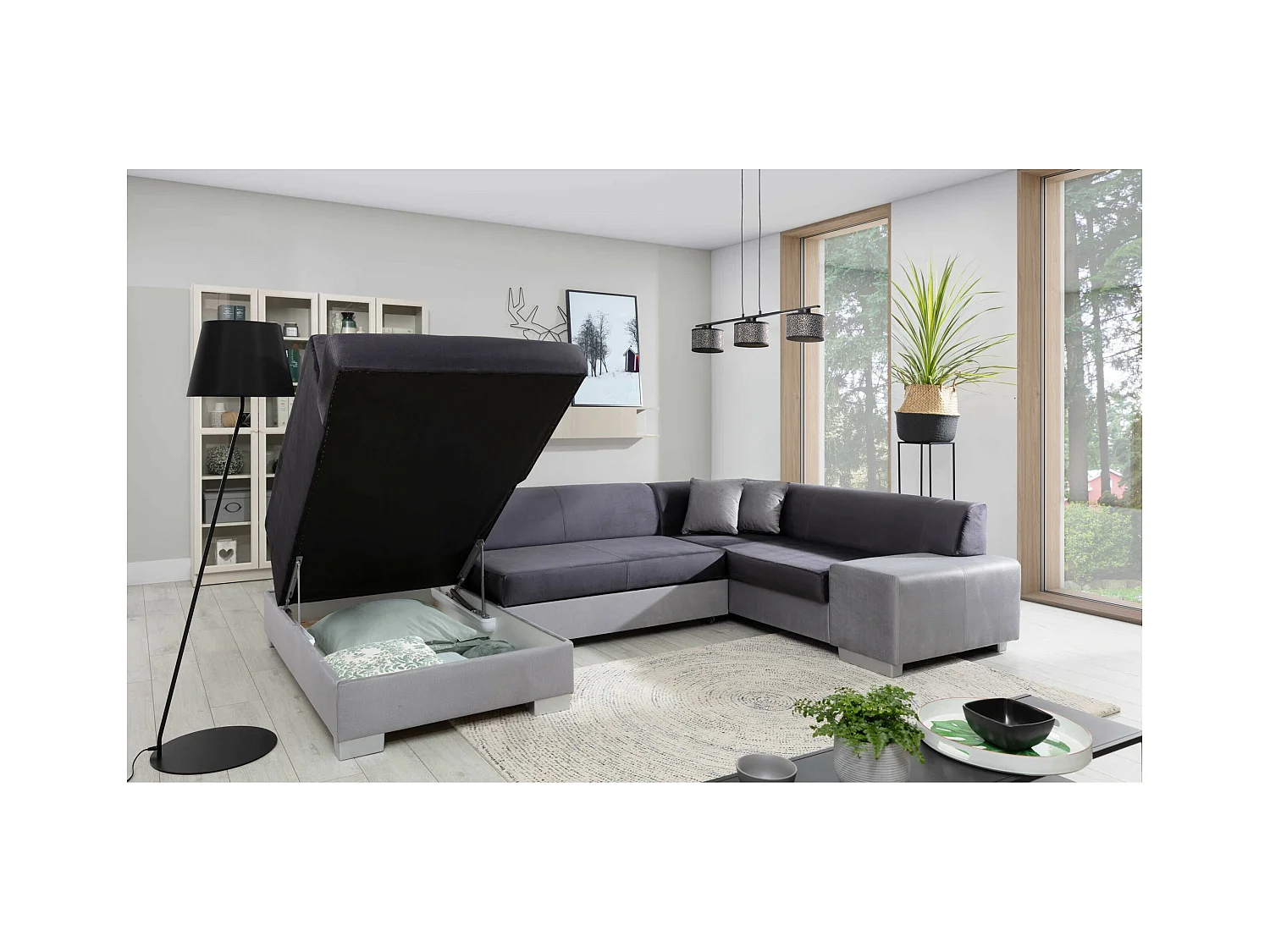 Ecksofa Violla UL/Stoffbezug/