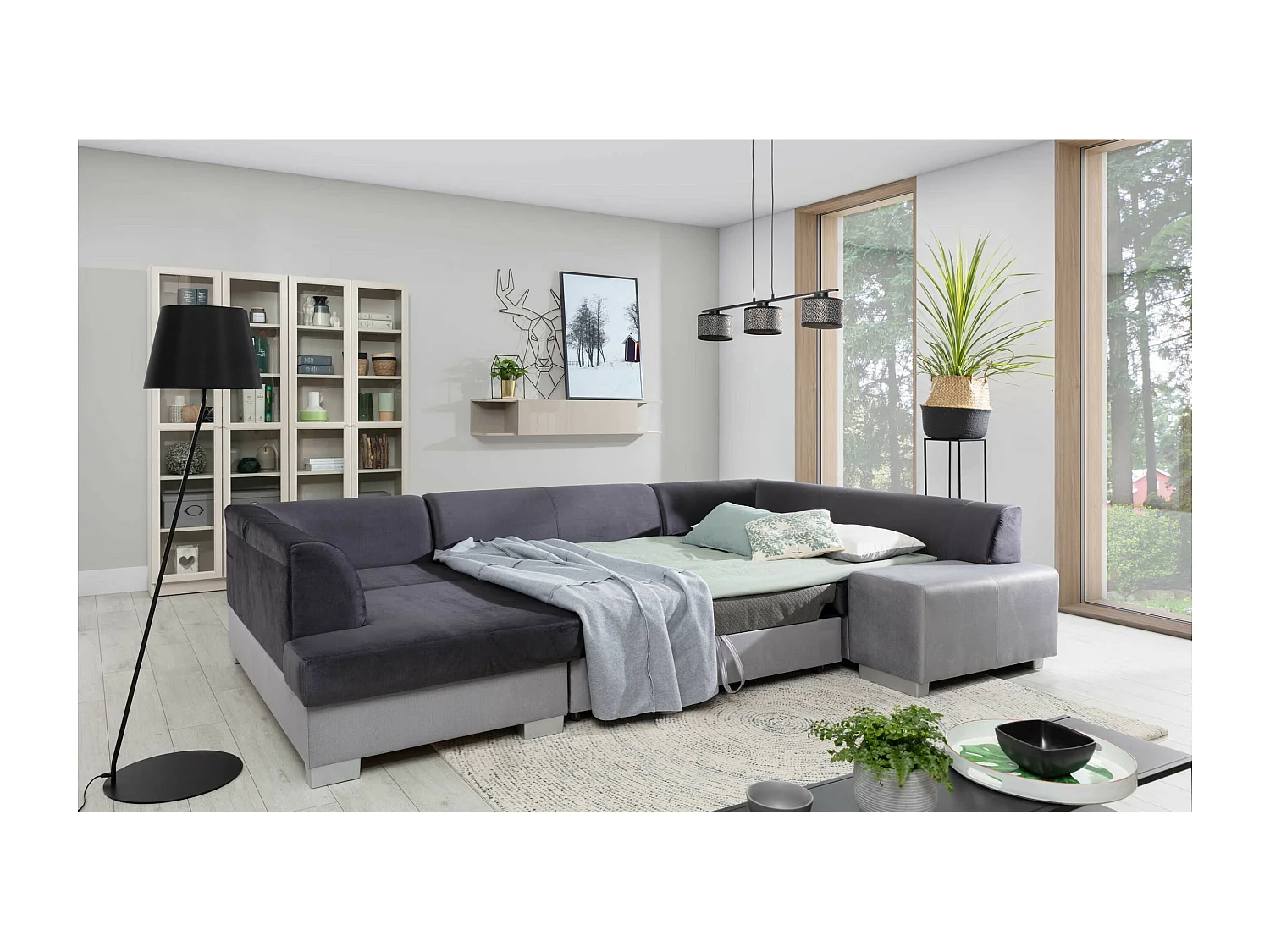 Ecksofa Violla UL/Stoffbezug/