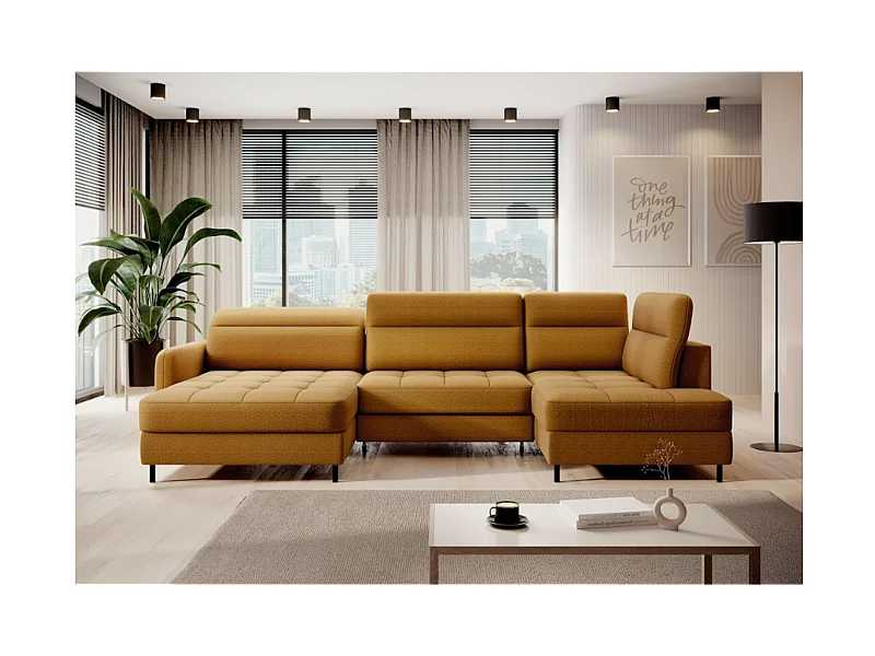 Ecksofa Silvio UL/Stoffbezug/