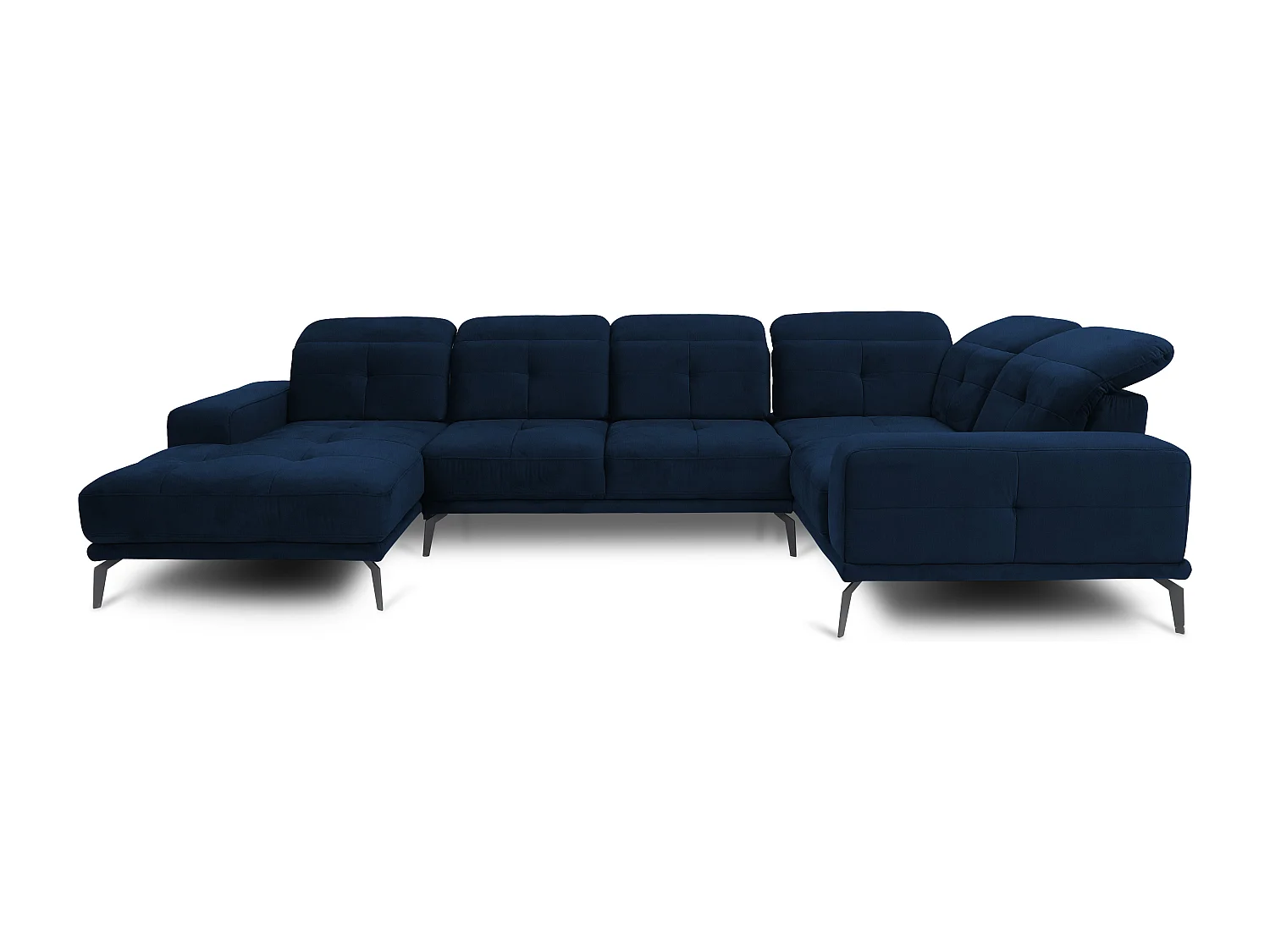 Ecksofa Conrado UR/Stoffbezug/Blau
