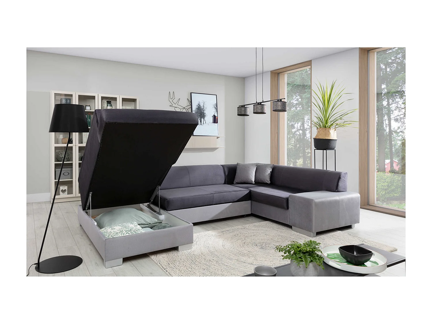 Ecksofa Violla UL/Stoffbezug/