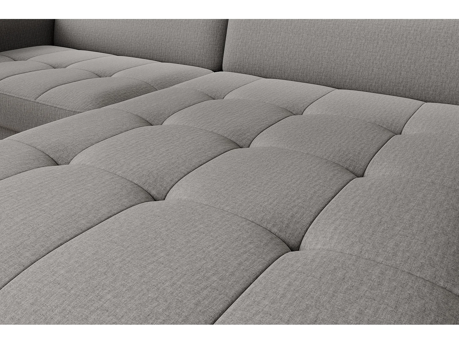 Canapé Corner Tippo R/revêtement tissu/Gris