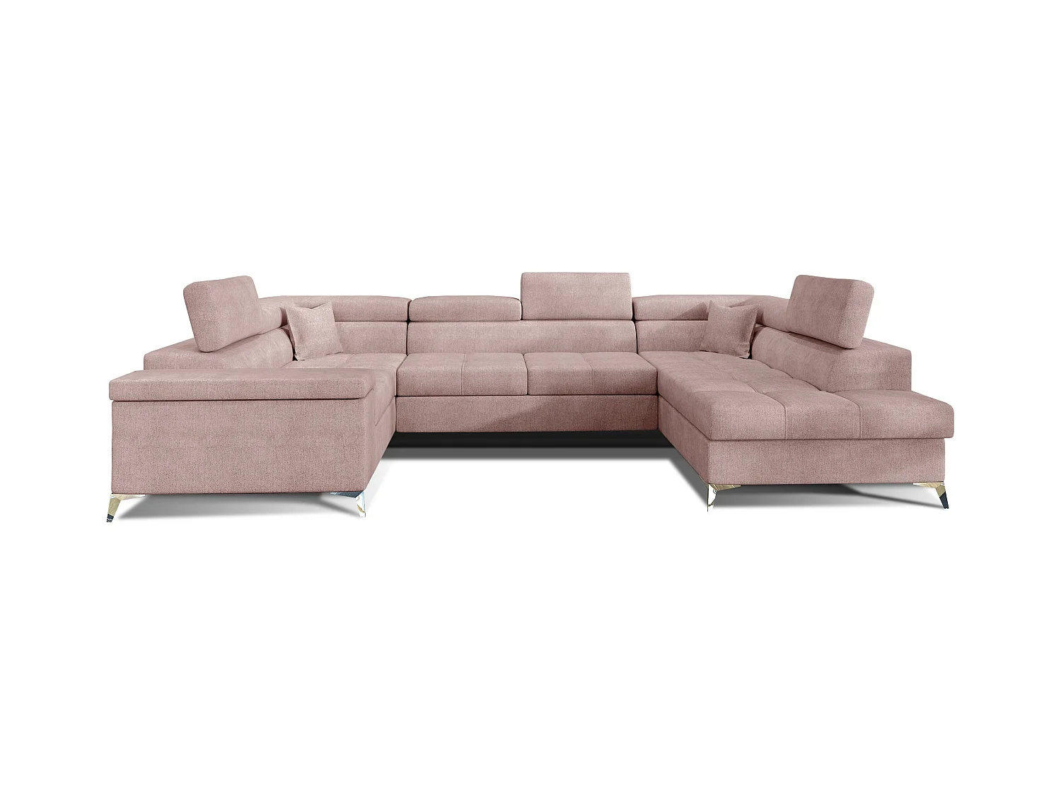 Ecksofa Roberto UR/Stoffbezug/Pink