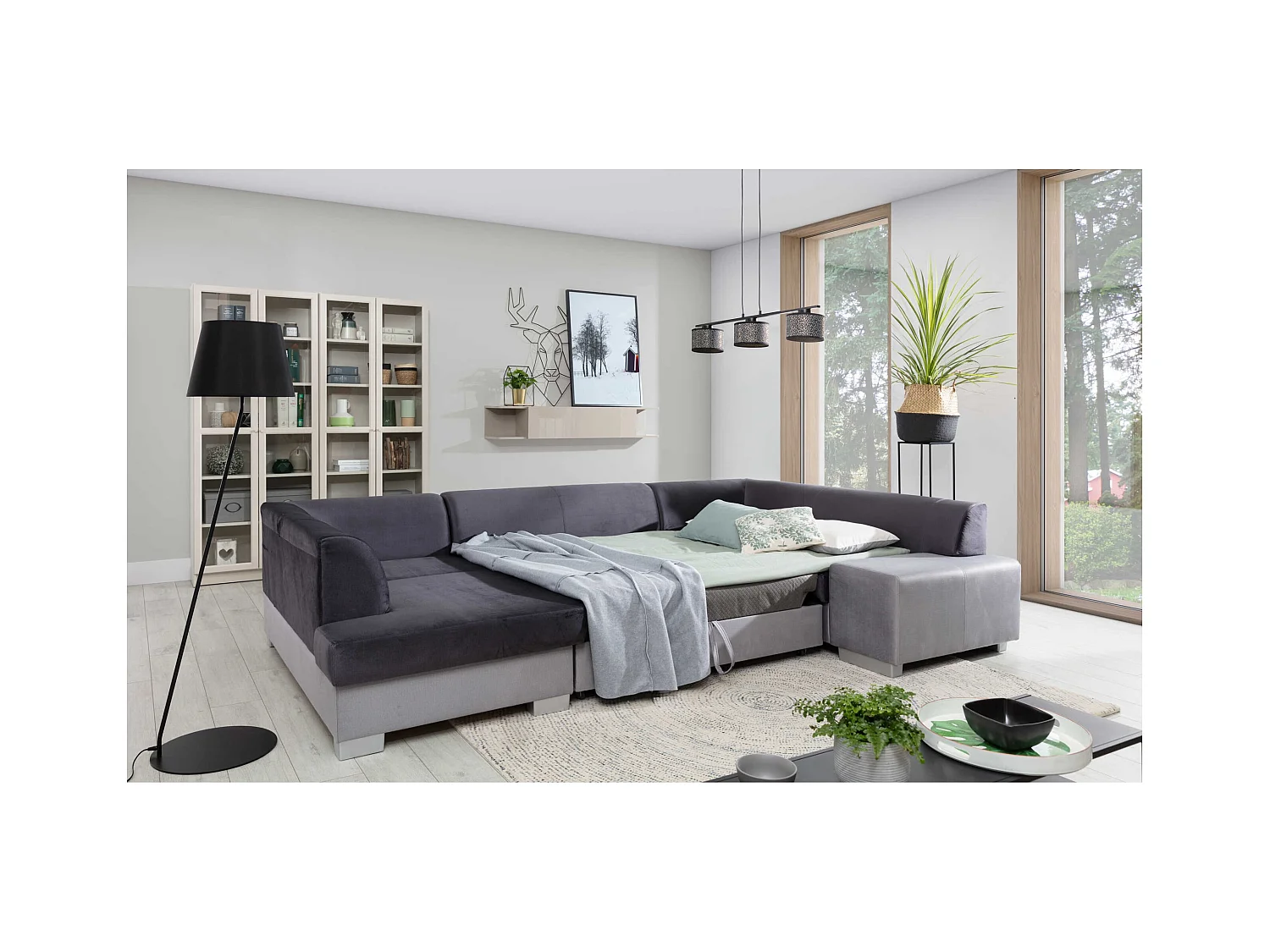 Canapé Corner Violla UL/revêtement tissu/