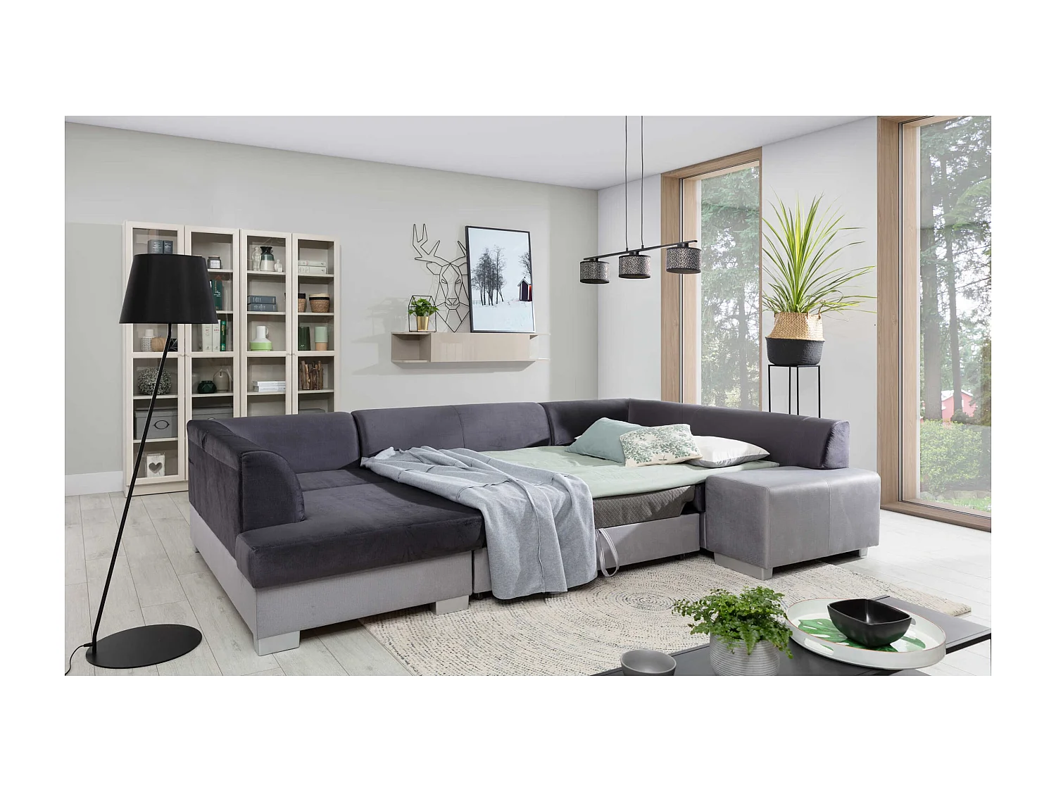 Canapé Corner Violla UL/revêtement tissu/