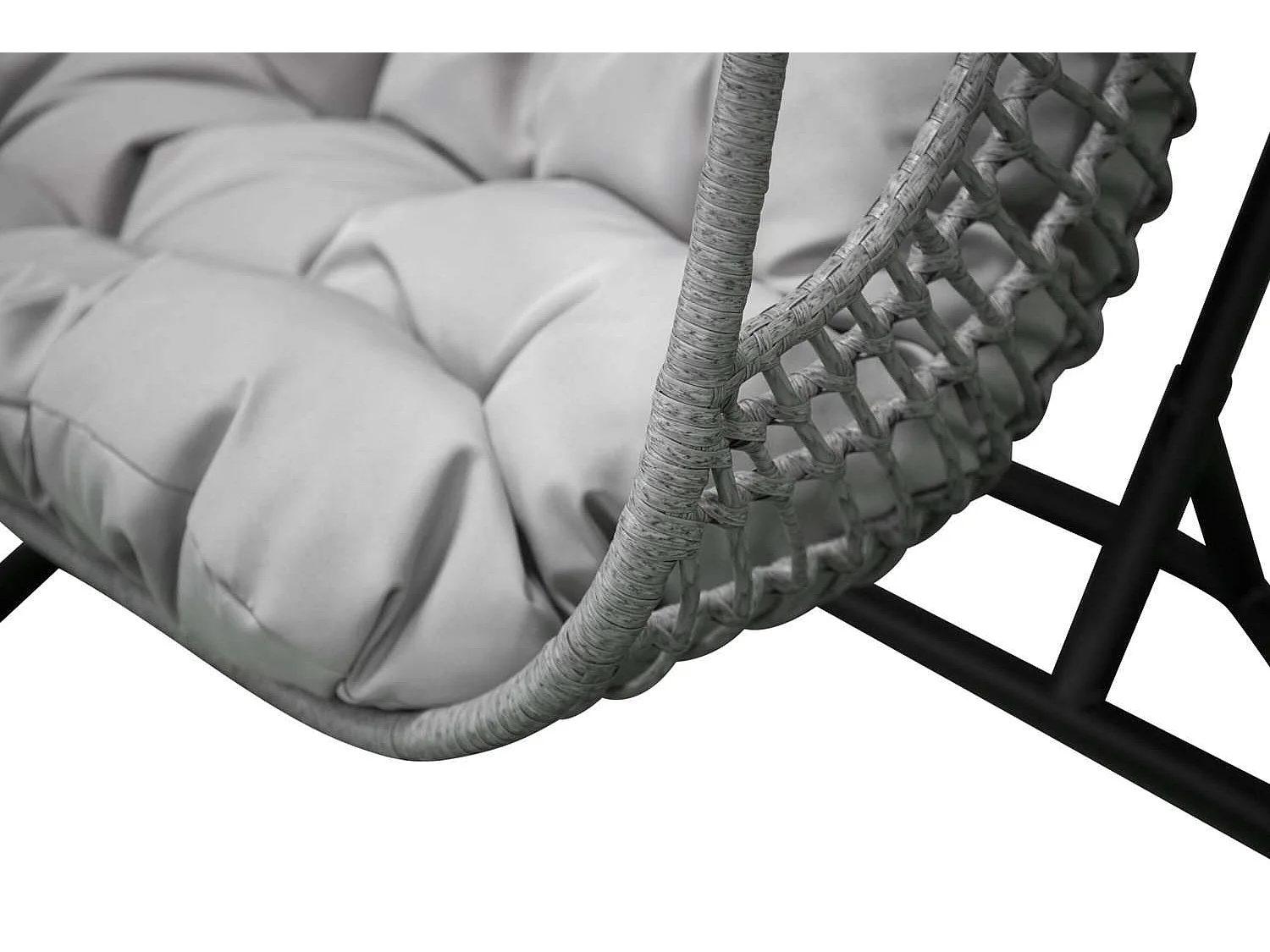 Fauteuil Suspendu Double "Viga" 196cm Gris