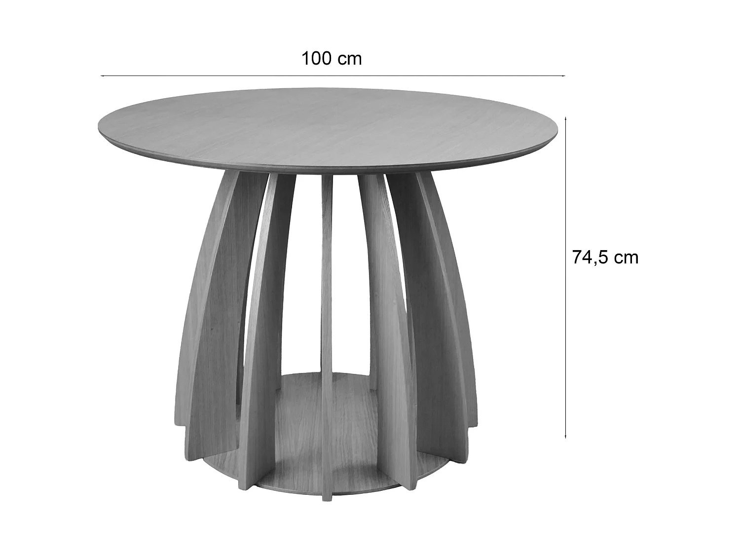 Table à manger – Noir – Ø100 cm – DICIFFY