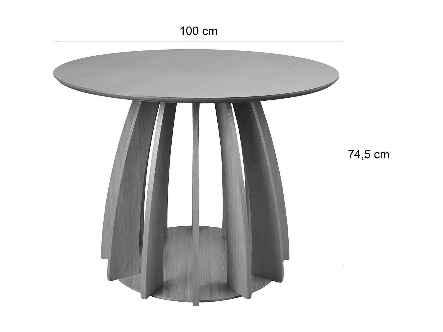Table à manger – Couleur chêne – Ø100 cm – DICIFFY