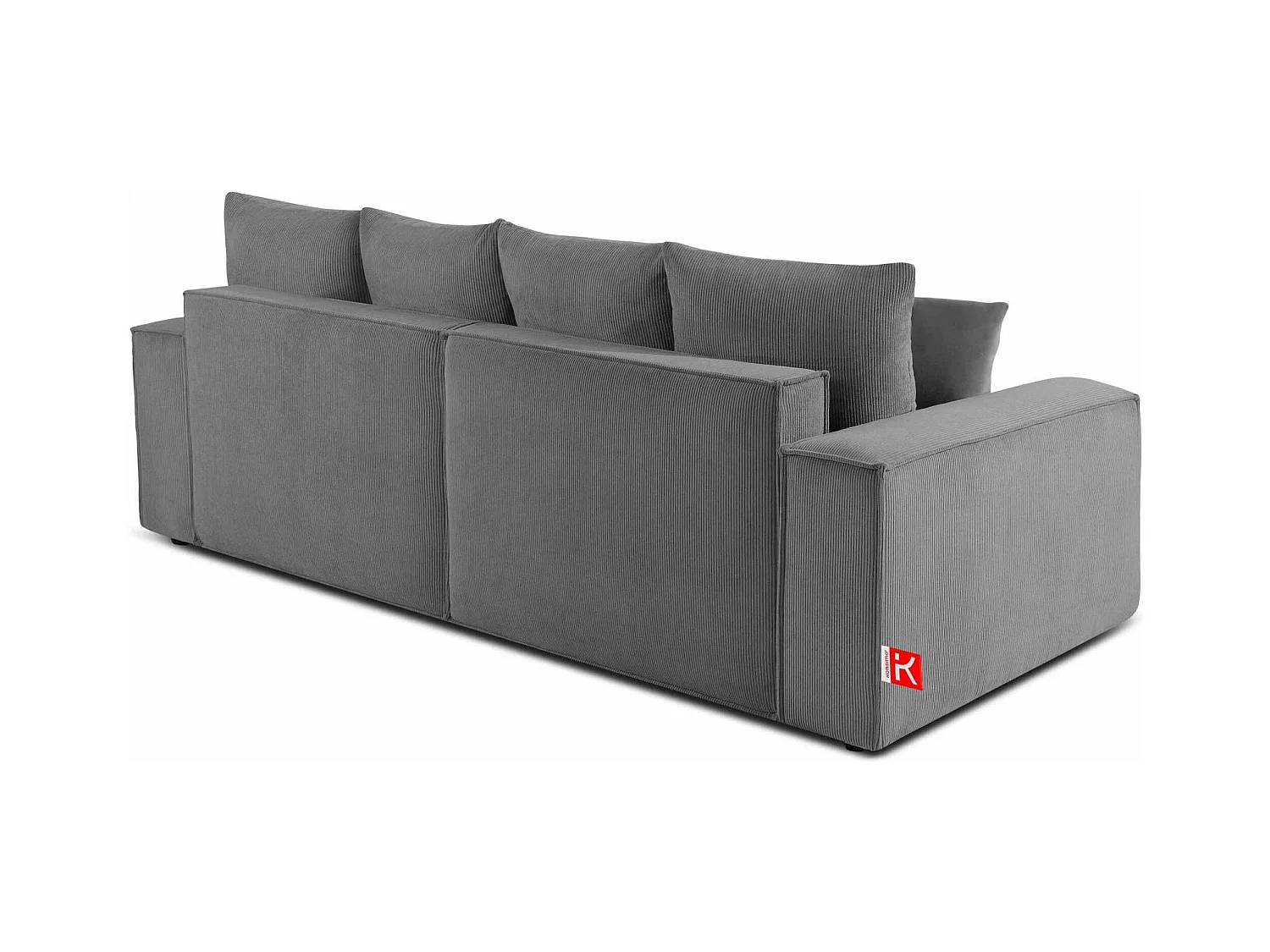 Canapé convertible avec fonction de couchage NAPI - 3 places - avec coussins - Gris