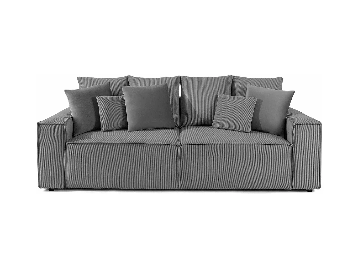 Canapé convertible avec fonction de couchage NAPI - 3 places - avec coussins - Gris
