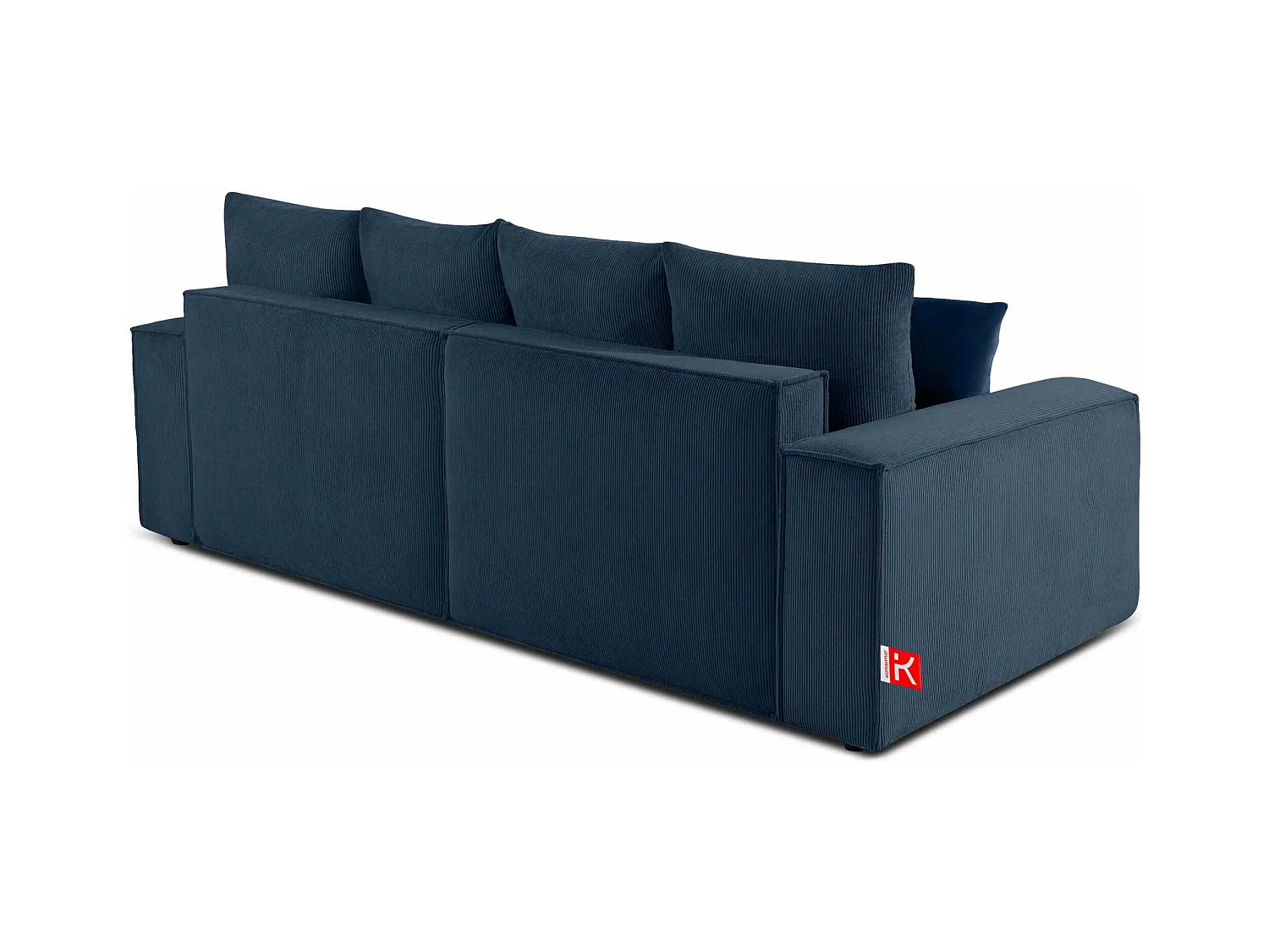 Canapé convertible avec fonction de couchage NAPI - 3 places - avec coussins - Bleu marine