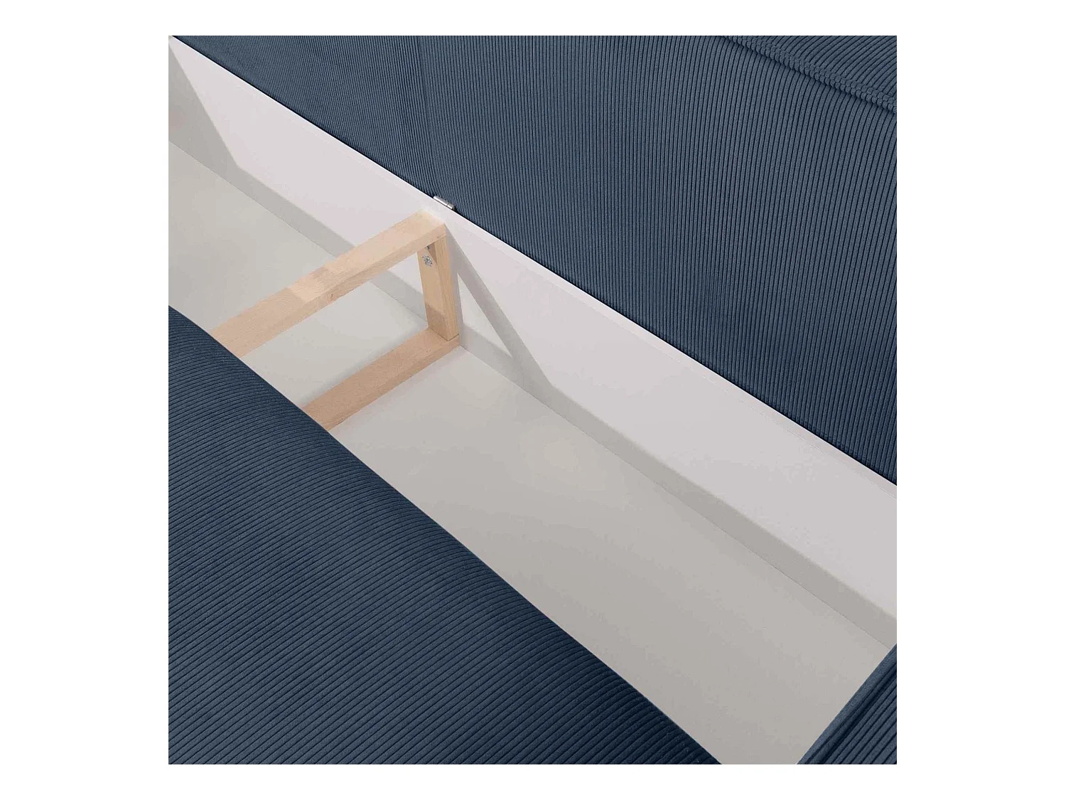 Canapé convertible avec fonction de couchage NAPI - 3 places - avec coussins - Bleu marine