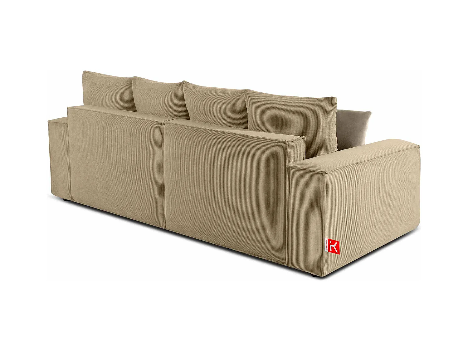Canapé convertible avec fonction de couchage NAPI - 3 places - avec coussins - Crème