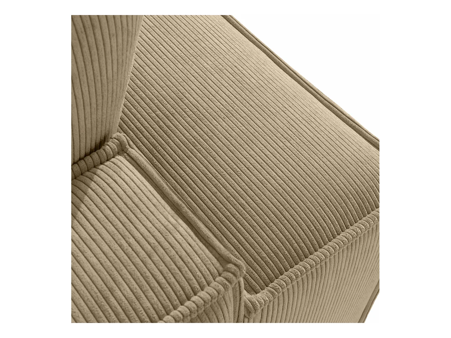 Canapé convertible avec fonction de couchage NAPI - 3 places - avec coussins - Crème