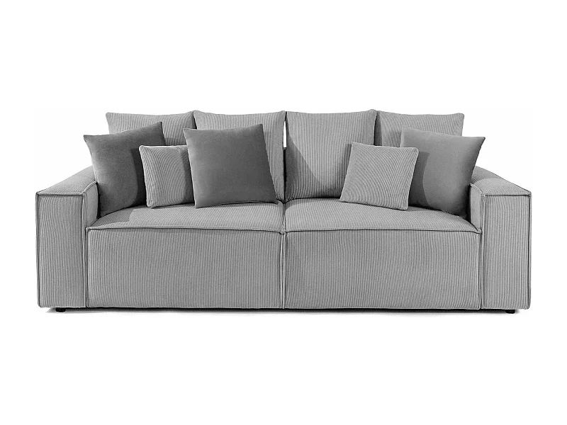 Canapé convertible avec fonction de couchage NAPI - 3 places - avec coussins - Gris clair