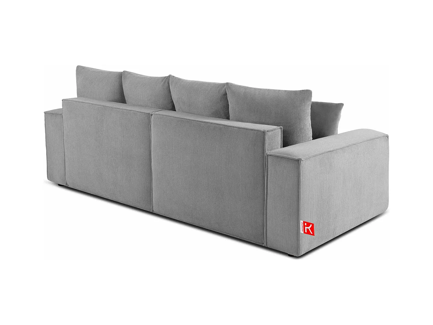 Canapé convertible avec fonction de couchage NAPI - 3 places - avec coussins - Gris clair