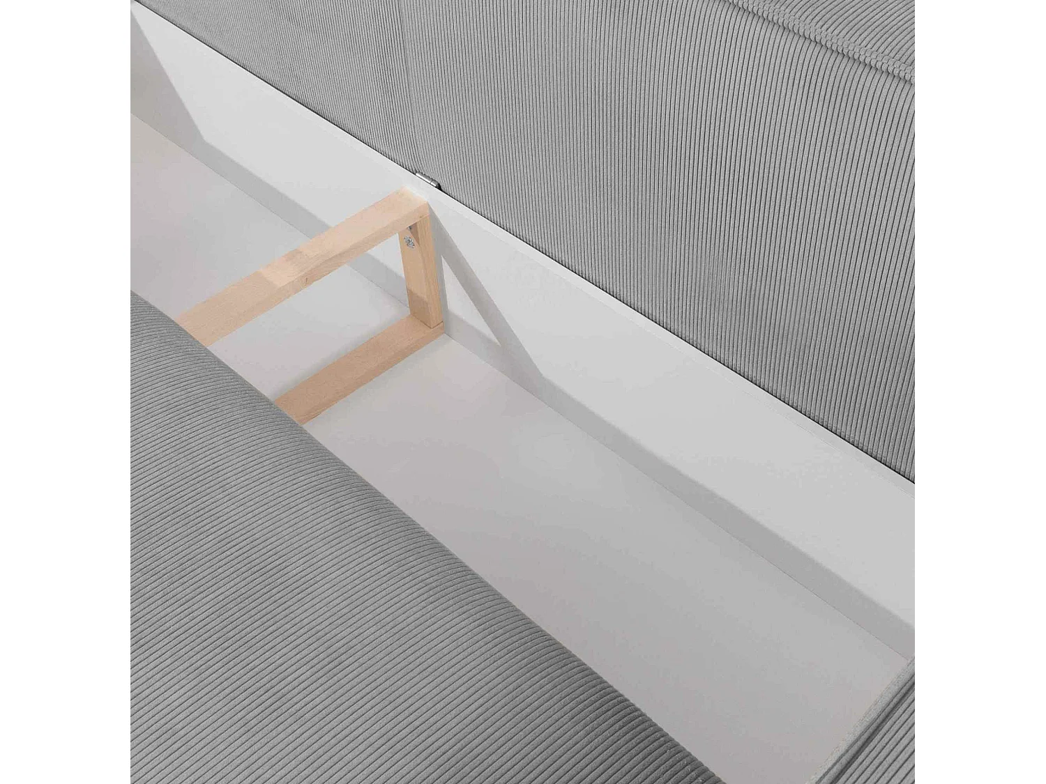 Canapé convertible avec fonction de couchage NAPI - 3 places - avec coussins - Gris clair