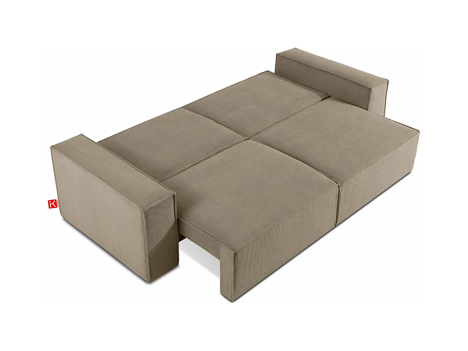Canapé convertible avec fonction de couchage NAPI - 3 places - avec coussins - Beige