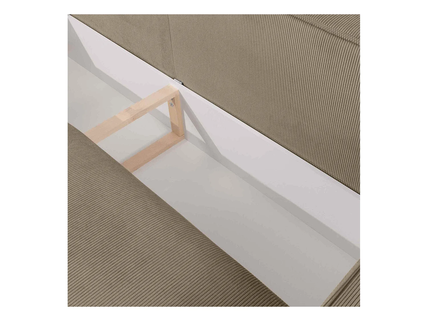 Canapé convertible avec fonction de couchage NAPI - 3 places - avec coussins - Beige