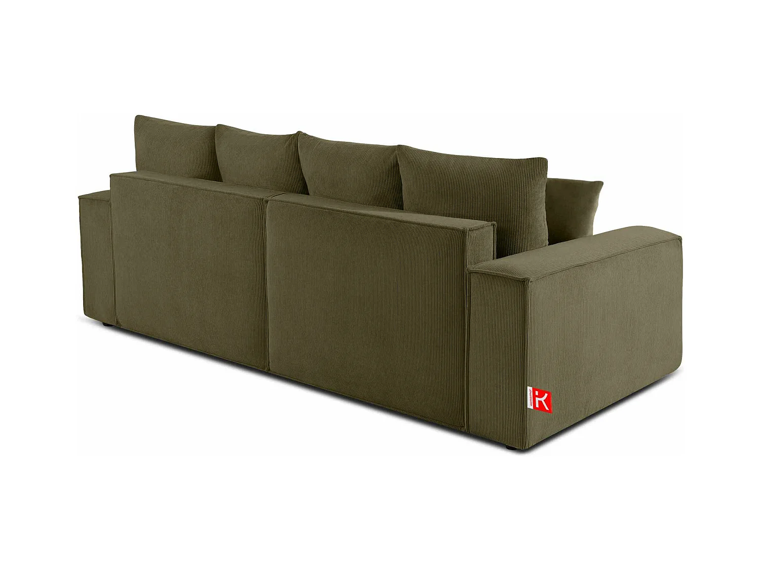 Canapé convertible avec fonction de couchage NAPI - 3 places - avec coussins - Olive
