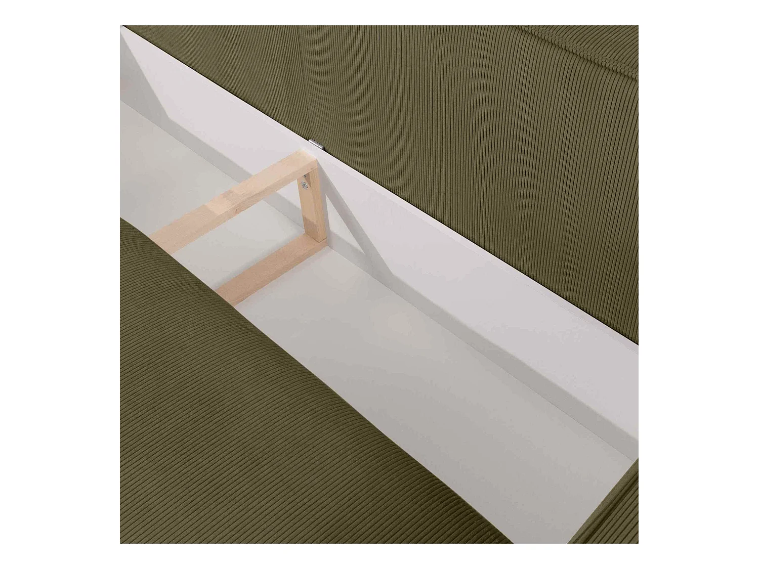 Canapé convertible avec fonction de couchage NAPI - 3 places - avec coussins - Olive