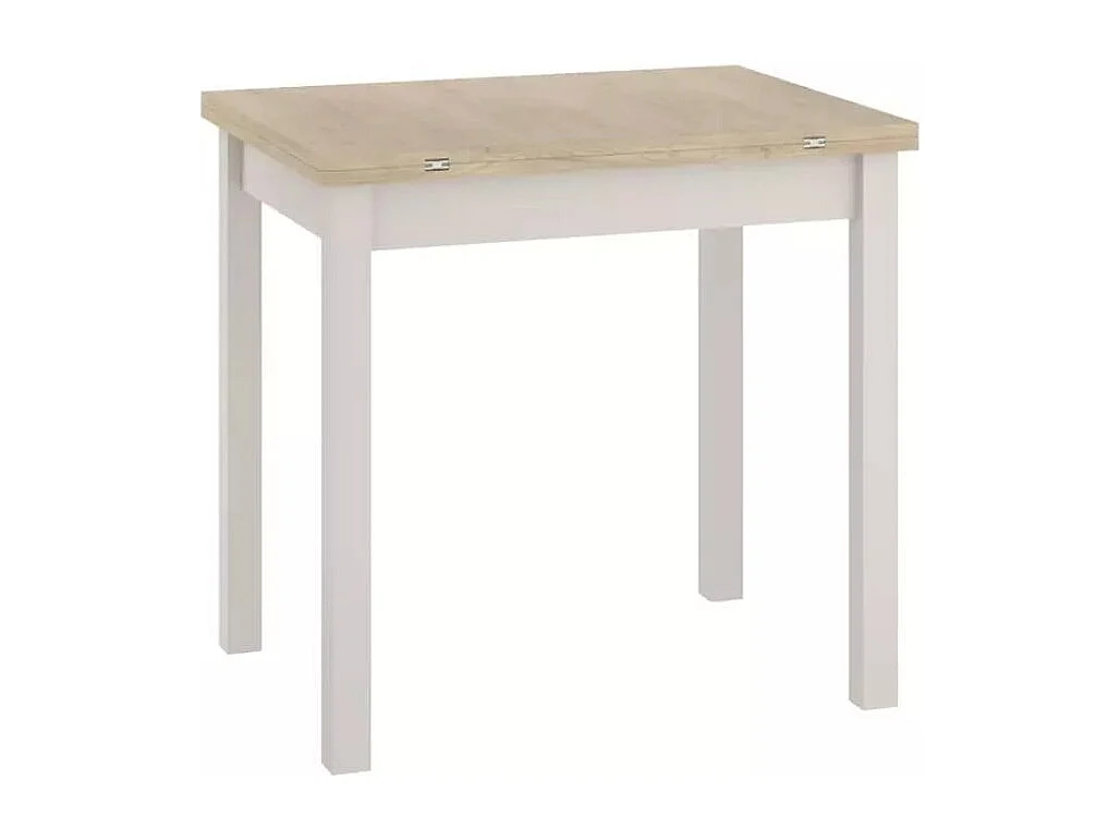 Table extensible 60 x 80 / 120 cm bois et cachemire ATLANTISZ2