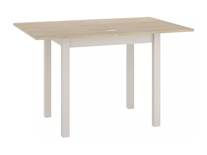 Table extensible 60 x 80 / 120 cm bois et cachemire ATLANTISZ2