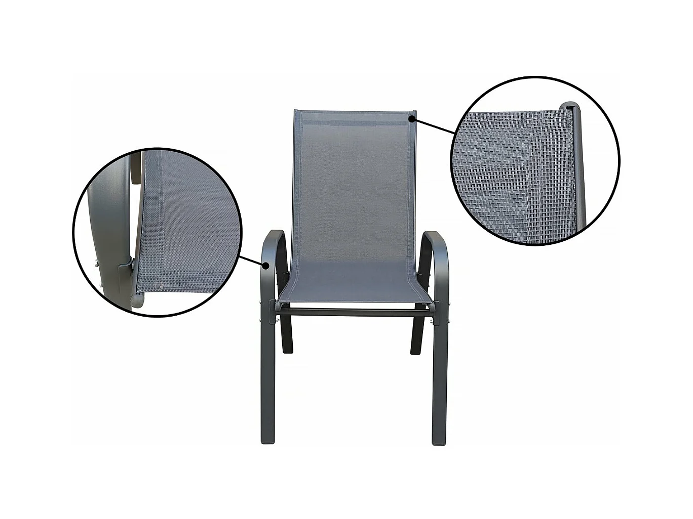 Garten-Essgruppe für 8 Personen "Cordoba XL 180" – Grau