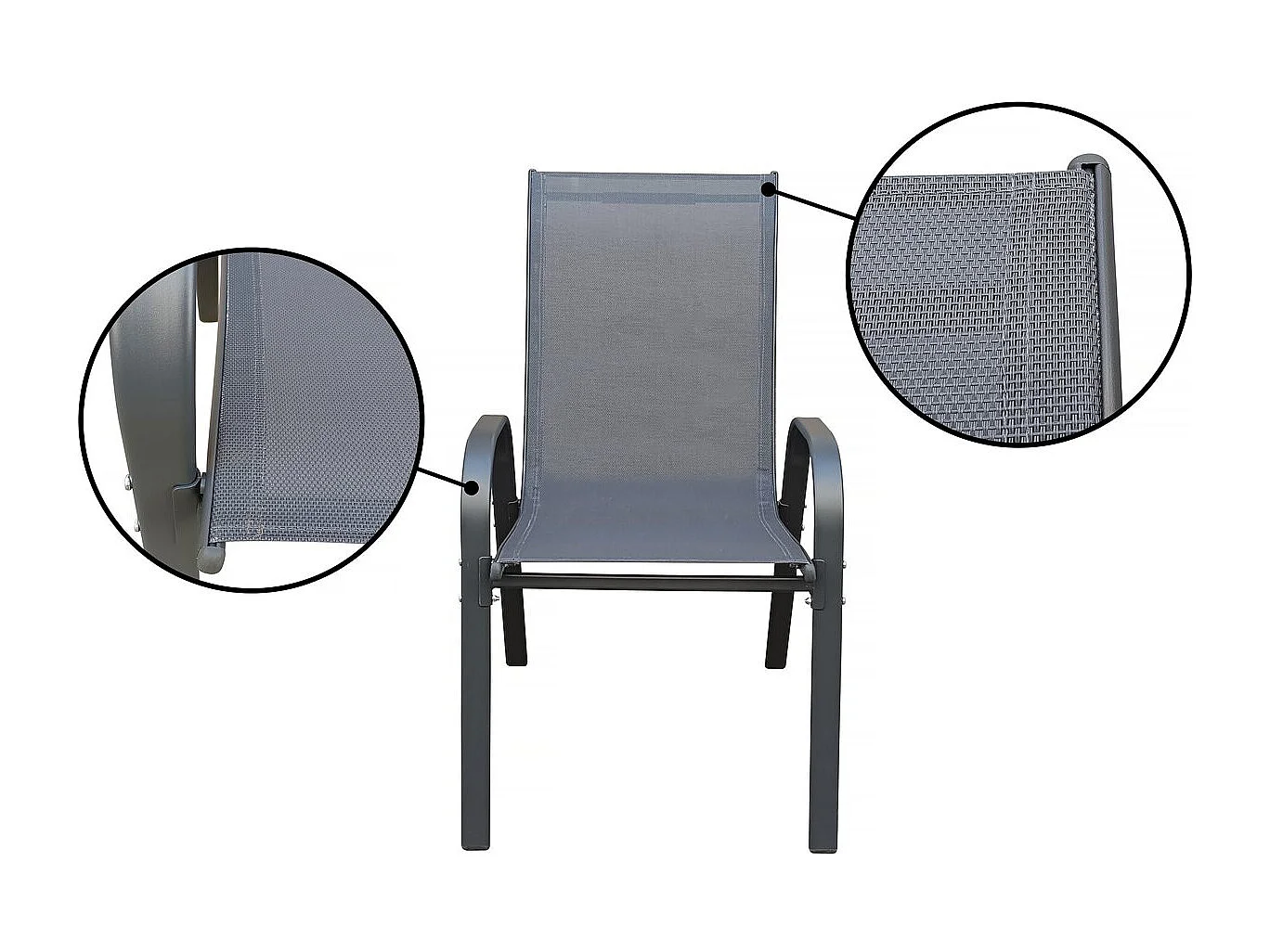 "Cordoba XL 180" 8-persoons tuinset - Grijs