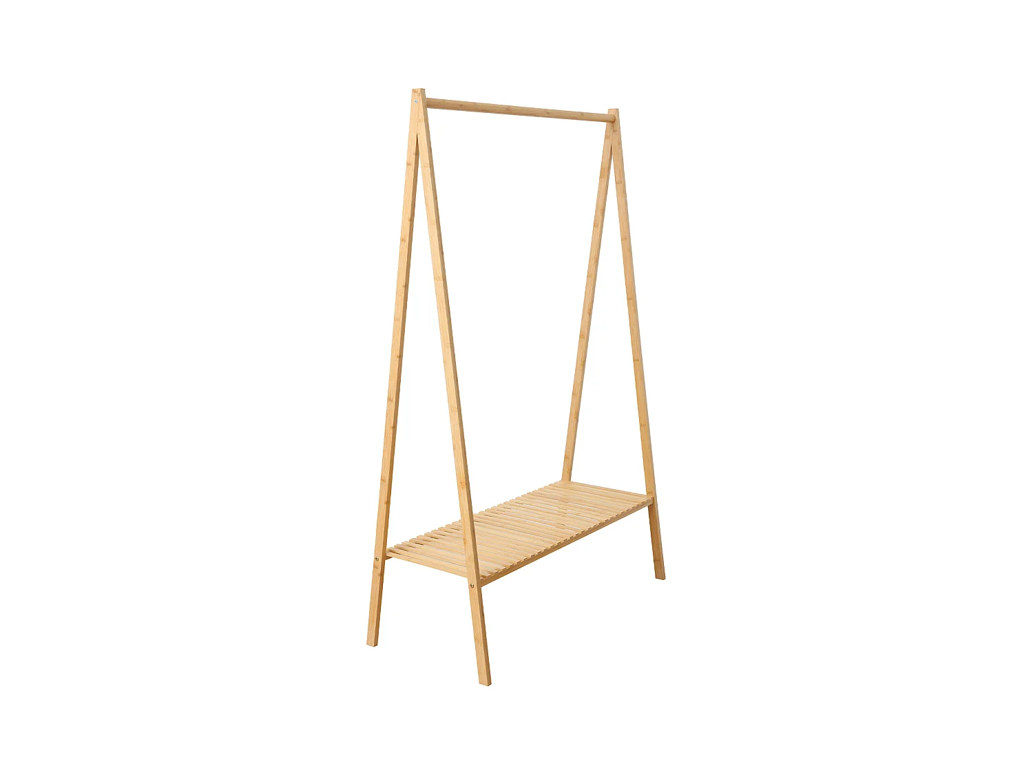 SVITA LANA porte-manteau avec étagère à chaussures en bambou pour couloir et dressing