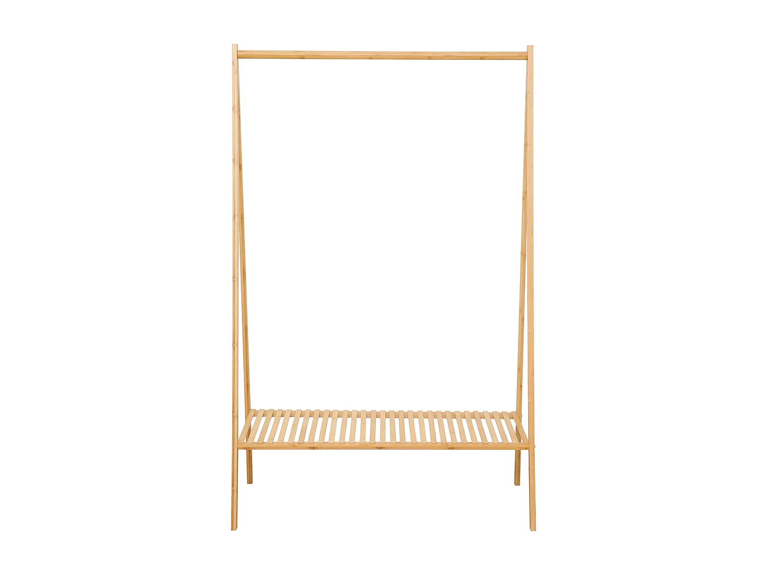 SVITA LANA porte-manteau avec étagère à chaussures en bambou pour couloir et dressing